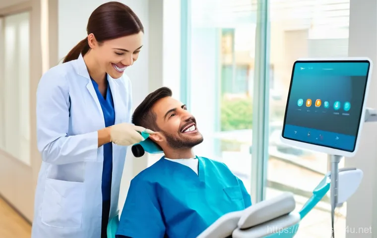치과의사 해외 진출 전략 - **Prompt 2: The Journey of Professional Recognition**
    "A determined male dentist in his early 40...