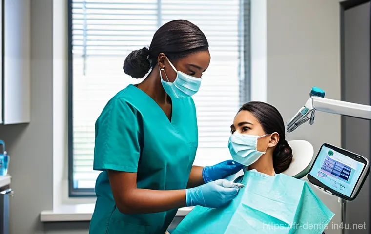 치과 진료실에서의 감염 관리 요령 - **Prompt 1: Cutting-Edge Sterilization Lab**
    A bright, ultra-modern dental office sterilization ...