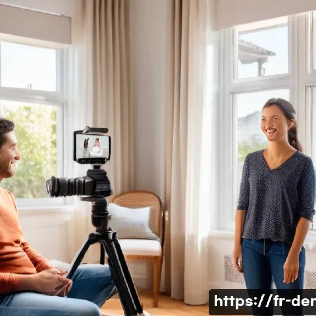 치과 교정 치료 전후 사진 촬영 팁 - A professional orthodontic photo session setup in a bright, naturally lit room typical of a French h...